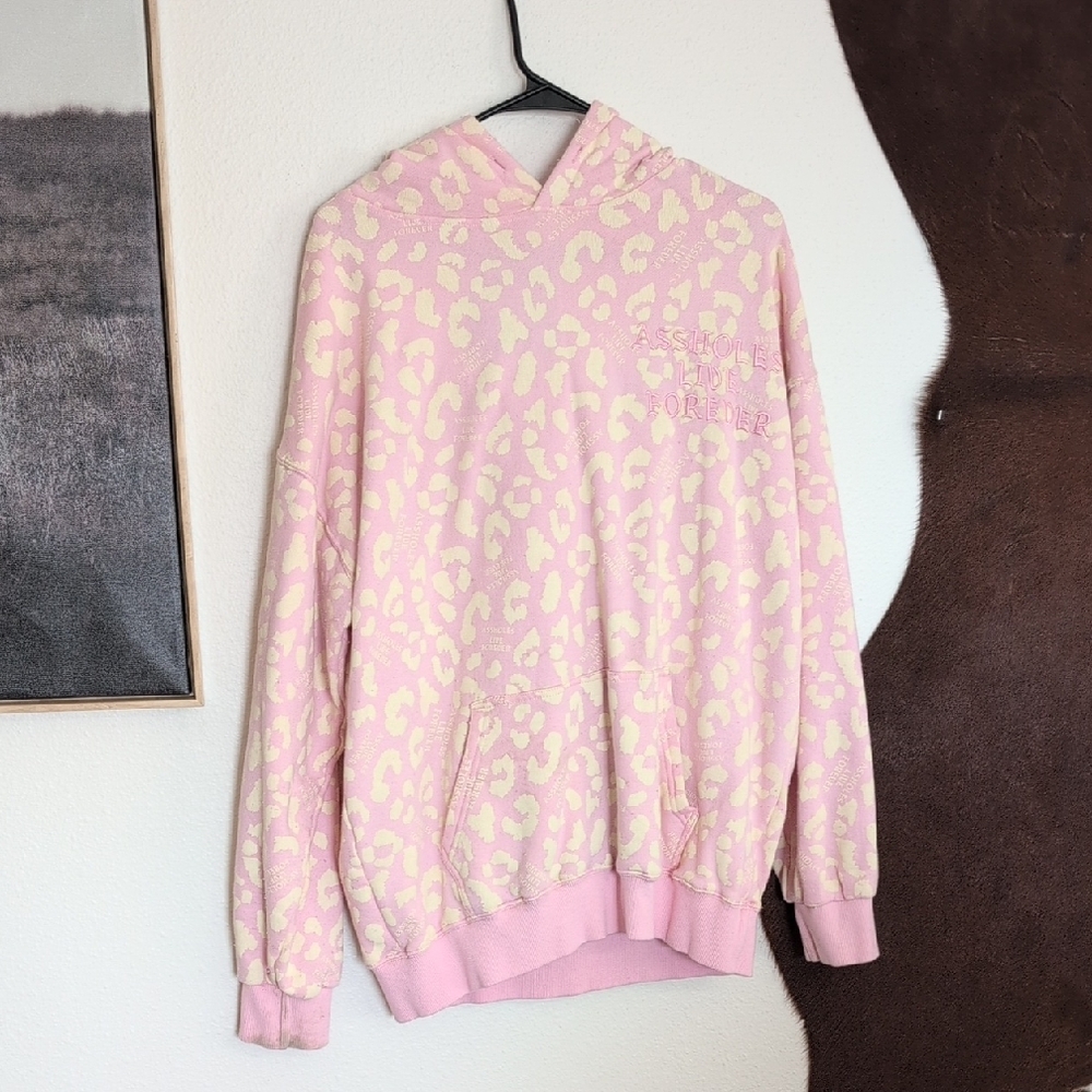 Chic Pink Leopard Women's Hoodie